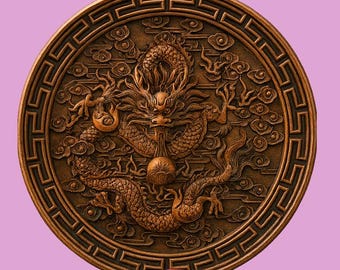 Chinese Dragon 3D Model, STL File (Digital Download)