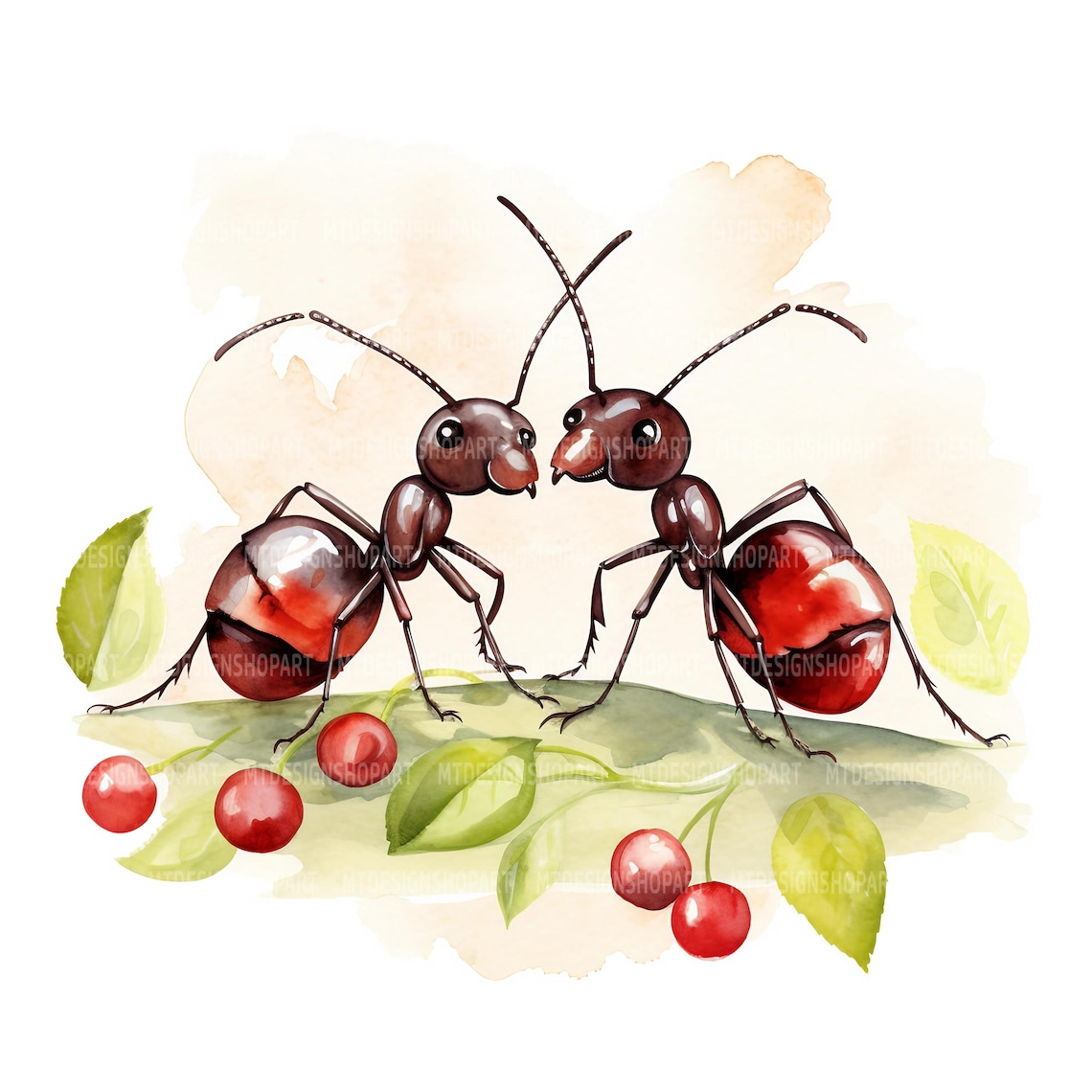 20 Cute Ants Clipart, Ant Clip Art, Printable Watercolor Clipart, Paper ...