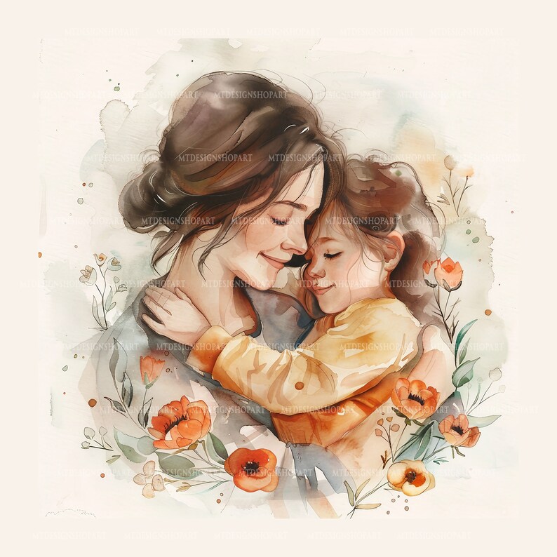  15 Mother and Child Clipart, Mother