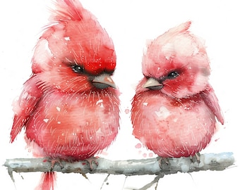 18 Grumpy Birds Clipart, Birds Clipart, Funny Birds, Watercolor Clipart,  Printable Clipart, Paper Craft, High Quality JPG, Digital Download