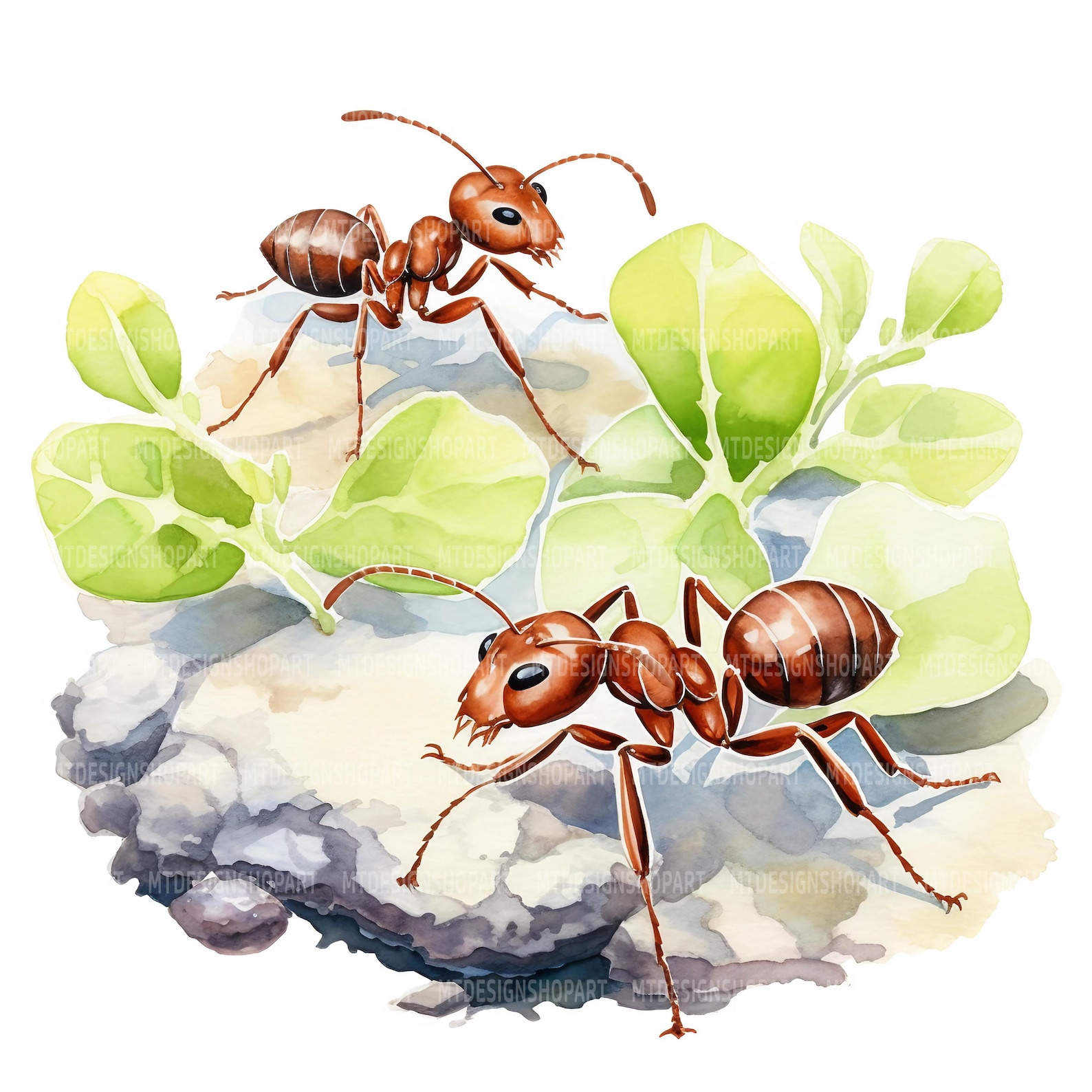 20 Cute Ants Clipart, Ant Clip Art, Printable Watercolor Clipart, Paper ...