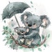 16 Koala Mom and Baby Watercolor Clipart, 16 Jpgs (digital Download) - Etsy