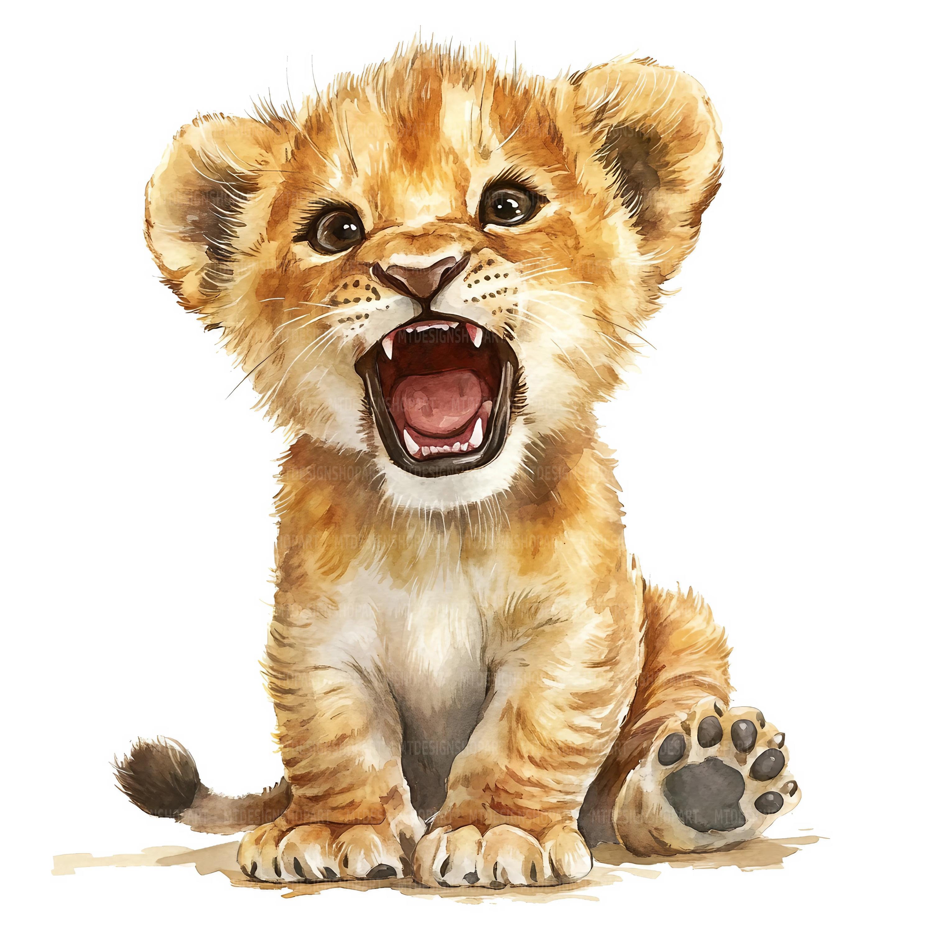 Roaring lion sticker - Etsy België, image size:3000x3000