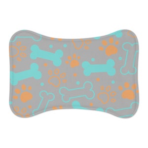Pet Feeding Mats (Bones & Paw Prints)