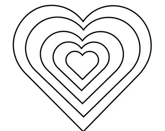 Heart Coloring Page with Positive Affirmation
