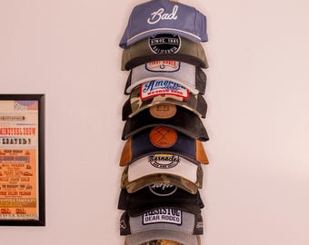 Hat rack | Wall mounted hat rack | hat display rack | Hat holder | Hat storage | Boho decorations | Bedroom decorations | Hat shelf