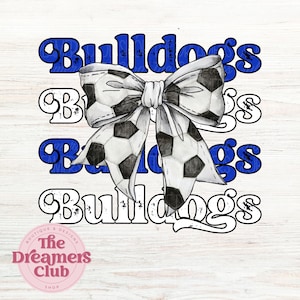 Arco de fútbol retro de bulldog PNG, arco de coqueta PNG, camiseta de fútbol de otoño Png, bulldog deportivo Png, blanco real Png, diseño de sublimación de bulldog