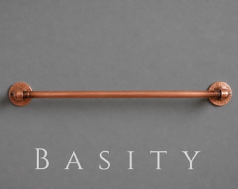 Brass Towel Bar, Antique Brass Bathroom Towel Holder, Wall Mount Brass Towel Rail, Rustic Brass Towel Rack, Vintage Brass Bathroom Hardware