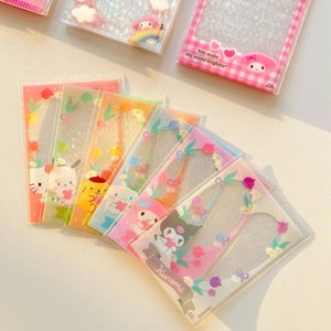 Deco Printed KPop Photocard Sleeves 20 pcs - Lomo Card Protector Toploader - Holographic Kawaii Cute Character