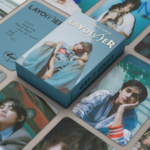 V Layover 55 Lomo Photocards - Kim Tae Hyung Bangtan - Bias Pack