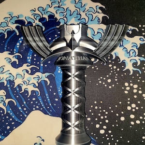 Silver/Black Hilt w/ Additional Custom Engraving