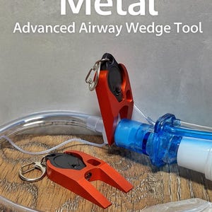 Metal Airway Tube Ramp Tool – O2  Key, LED Flashlight, Wrench – Respiratory Therapist, Nurse, Paramedic Accessory