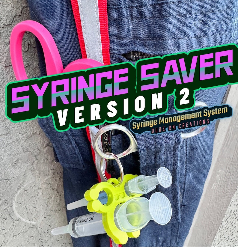 Syringe Saver: Compact Syringe Holder – Universal Fit, Lightweight, Clips to Badge or Uniform – For EMS, Nurses, Paramedics, and Pharmacists image 1
