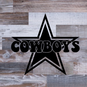 Cowboy geschichtet SVG, Sterne SVG, Football Team SVG, Cowboy Star SVG geschnitten Dateien, Football Mom SVG, American Football svg, Cowboy Football svg
