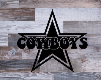 Cowboy a strati SVG, Stelle Svg, Squadra di calcio Svg, Cowboy Star SVG File di taglio, Mamma di calcio Svg, Football americano SVG, Cowboy Football SVG
