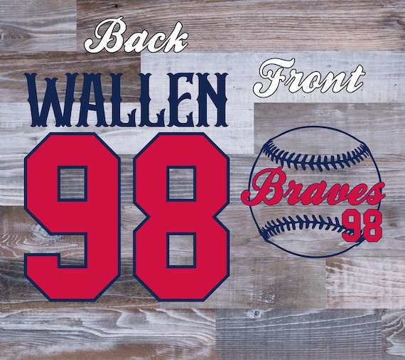 Morgan Wallen Svg, if we were a team, country music svg, 98 braves svg, 98 braves png, digital download, braves png, wallen 98 braves