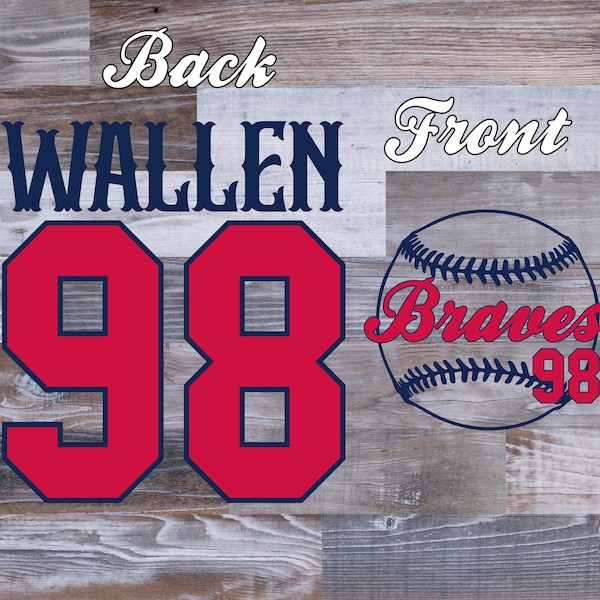 Morgan Wallen Svg, if we were a team, country music svg, 98 braves svg, 98 braves png, digital download, braves png, wallen 98 braves