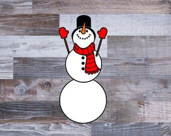 Layered Snowman SVG, Christmas SVG, Merry Christmas Svg, Snowflake, Files For Cricut, Sublimation Designs Downloads