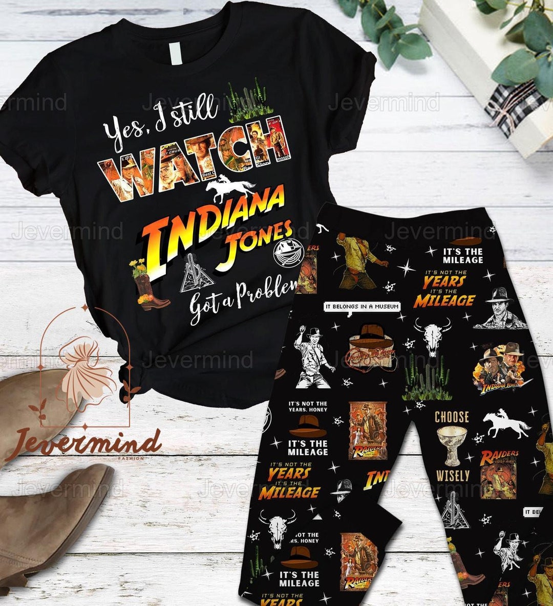 Christmas Indiana Jones Shirt Indiana Jones Pajamas Set - Etsy