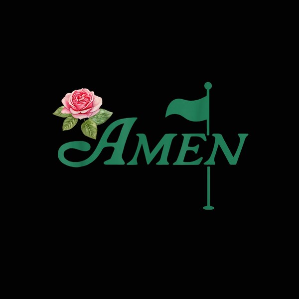 Amen Floral Master Golfer Golf Lover Golf Flower Apparel png