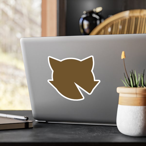 Brown Fox Head Logo - Kiss-Cut Vinyl Decals