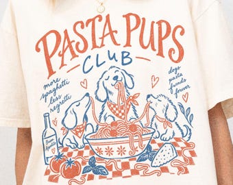 More Spaghetti Less Regretti Funny Dog Shirt Spaghetti Lover Tee Pasta Lover Shirt Italian Food Shirt Dog Mom Gift Comfort Colors Tee