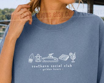 Southern Social Club Shirt Comfort Colors® Lake Days Shirt Lake Days Tee Lake Vibes Clothes Boat Season T Shirt Coastal Granddaughter