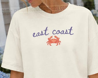 Cute Crab Shirt Zodiac Cancer Shirt East Coast Vacation Tee Coastal Granddaughter Beach Graphic Summer Seafood Tee If Crabby Return To Beach