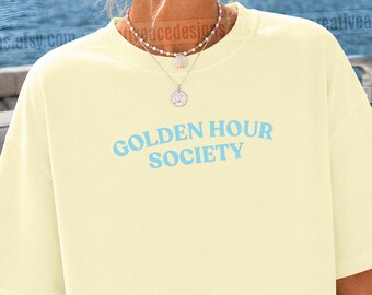 Golden Hour Society Shirt Oversized Lake Vacation Lake Days Tee Lake Life T Shirt Coastal Granddaughter Comfort Colors® Lake Days Shirt