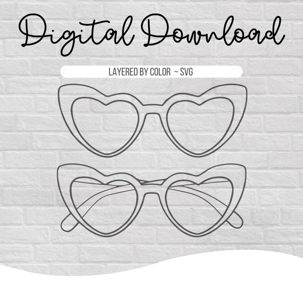 Heart Sunglasses Etsy