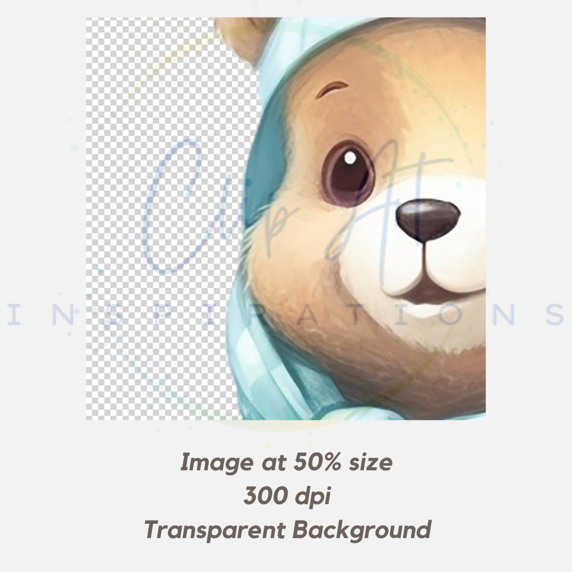 Watercolor Teddy Bear Clip Art Clipart Pack Baby Shower for a - Etsy