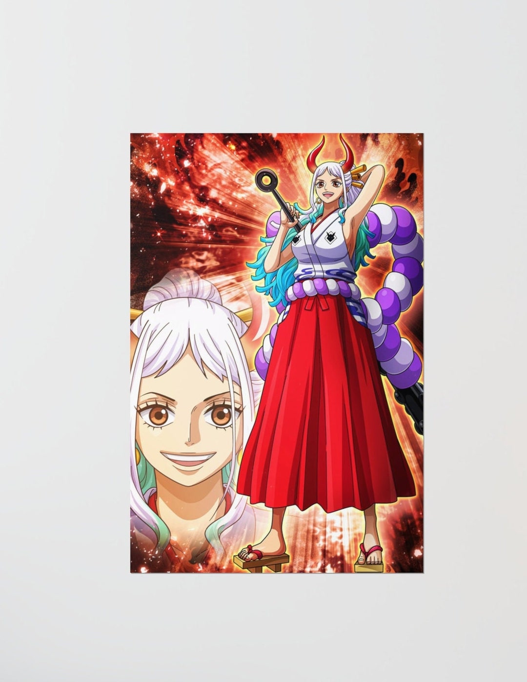 Yamato One Piece Anime Wall Art Luffy Zoro Sanji Nami Etsy