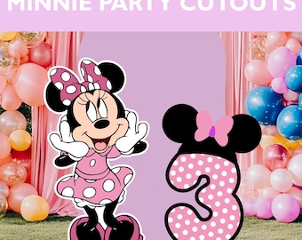 Groovy Minnie Mouse Cutout: Birthday Party Decor, Yard Sign