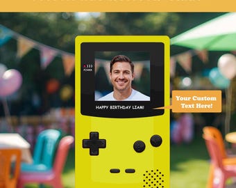 Custom Gamer Birthday Photo Frame | Video Game Party Prop | Coroplast Sign