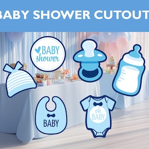 Baby Shower Cut Outs - Prop Baby Party Decoration- Cutouts Birthday props - Baby Shower Party - Back Yard Baby Shower Signs, Baby Lawn Sign