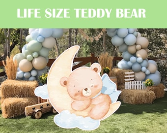 Life Sized Teddy Bear Cutout - Life Sized Teddy Bear Display - Teddy Bear Party - Teddy Bear Decor