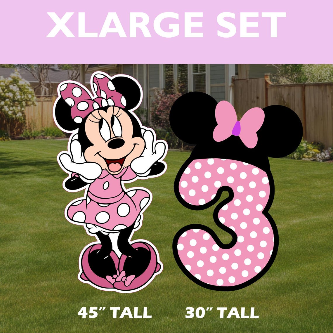 Mini Mouse Two Groovy Groovy Minnie Mouse Cutout: Birthday Party Decor, Yard Sign - Etsy