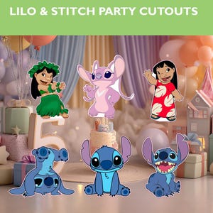 Lilo And Stitch Standee Character - Prop Kids Party Decoration- Cutouts Birthday props - Birthday Party - Yard Signs Lawn Sign, Backdrop