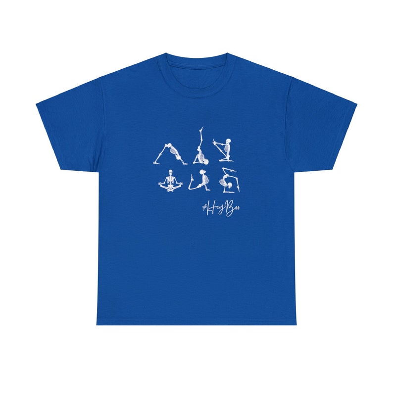 Hey Boo Skeleton Hey Boo Halloween Sexy Yoga Skeletons Unisex Heavy Cotton Tee - Etsy