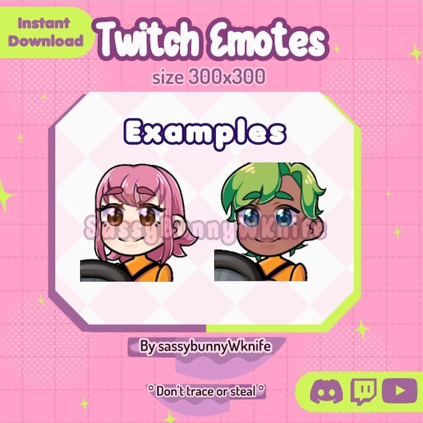 Lethal company Emote Animated / Twitch / Discord / Customizable Face / FREE EMOTE
