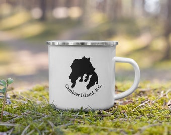 Gambier Island BC Enamel Mug