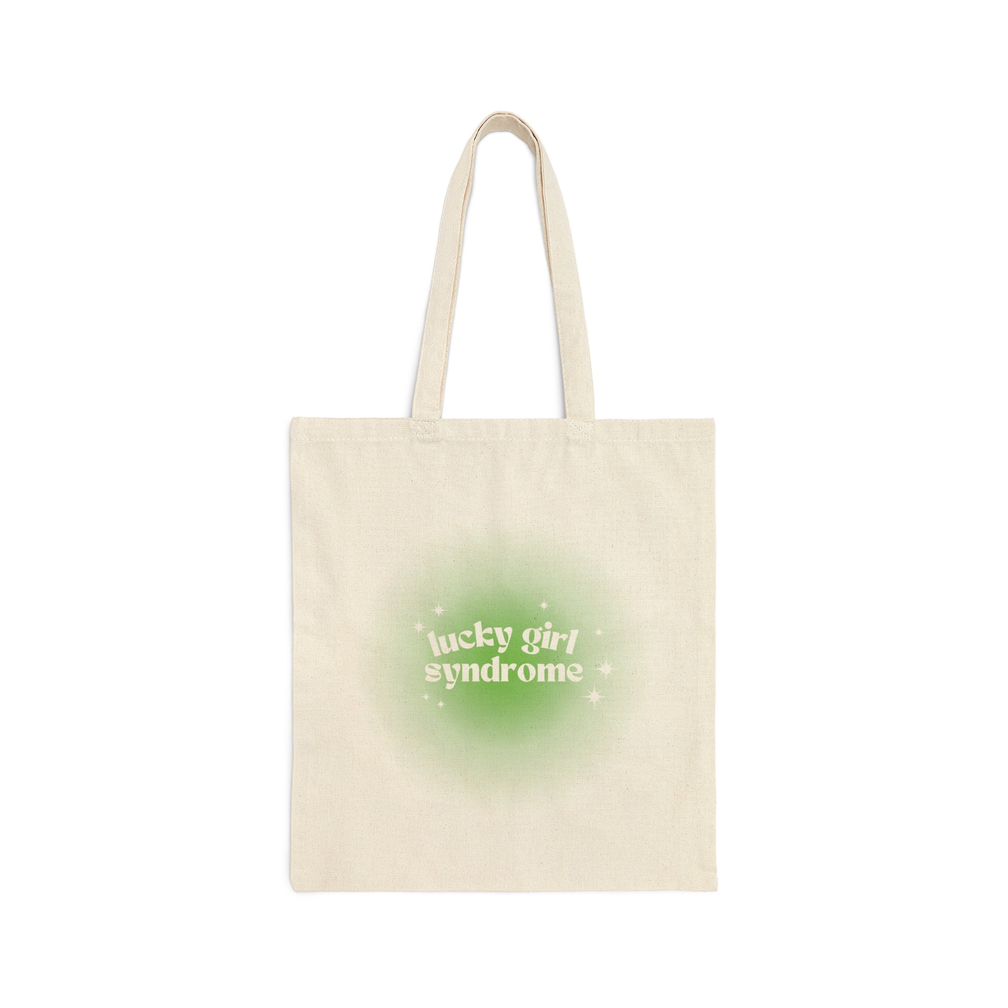 Lucky Girl Syndrome Canvas Tote Aesthetic Aura Canvas Tote - Etsy