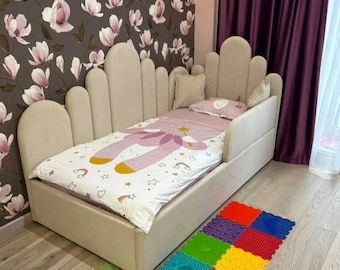 Bed For Children, Headboard of any size, Made to order, Custom Furniture, Full, Queen, King size. Please Read Description