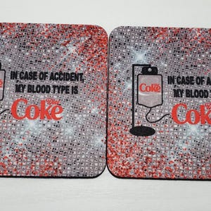 Diet Coke Designed Sublimated Coasters
