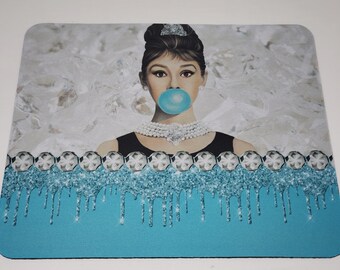 Audrey Hepburn Sublimated Neoprene Mouse Pad