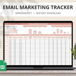 Email Marketing Google Sheets, Email Marketing Planner, Email Calendar, Email Newsletter Planner, Email Campaign Tracker, Email Spreadsheet