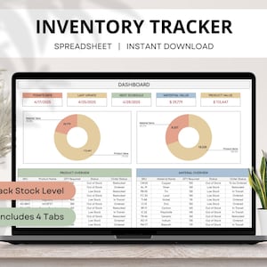 Inventory Tracker Spreadsheet, Small Business Inventory Template, Inventory Management, Business Inventory Log List, Inventory Order Tracker