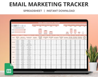 Email Marketing Google Sheets, Email Marketing Planner, Email Calendar, Email Newsletter Planner, Email Campaign Tracker, Email Spreadsheet