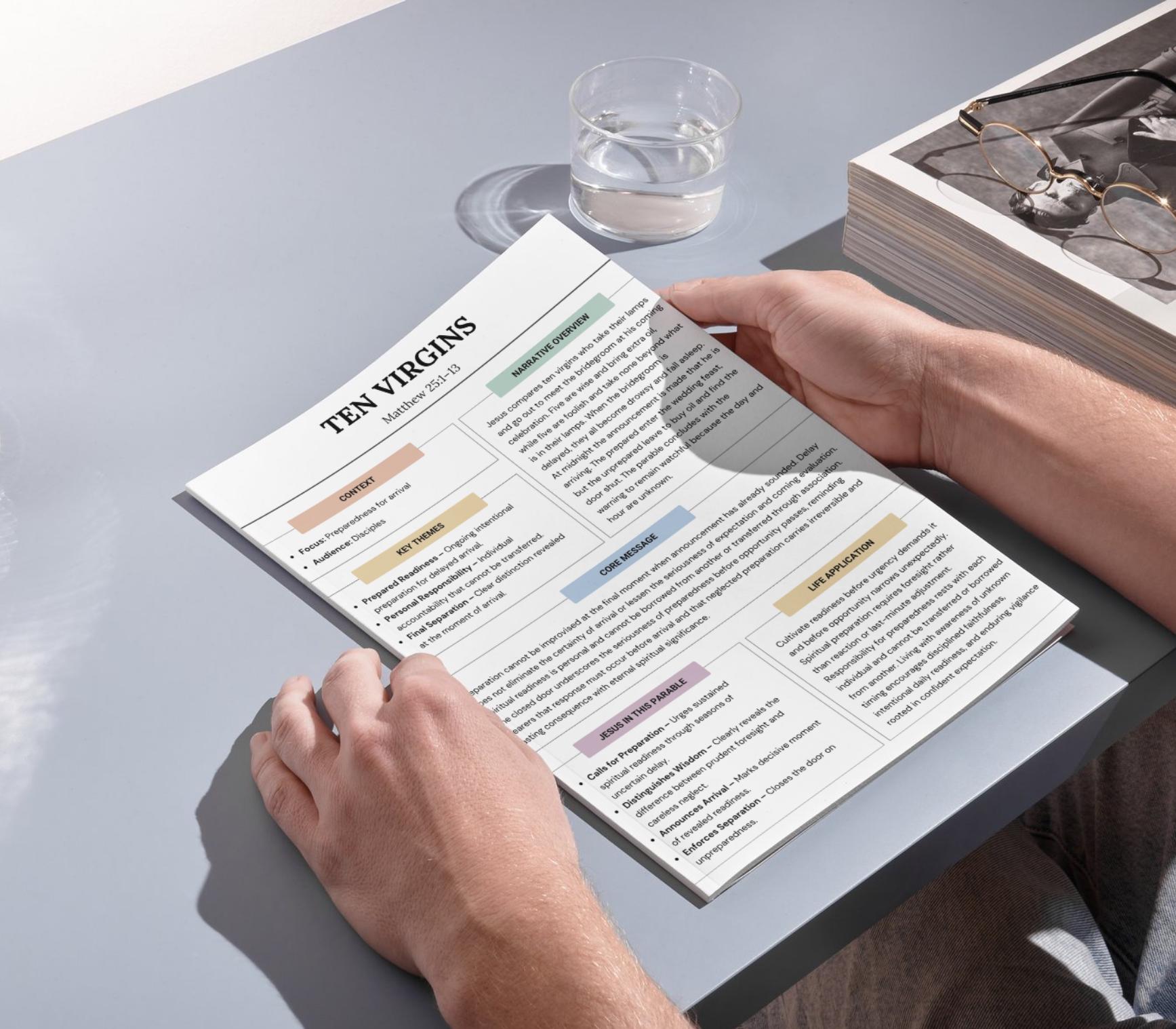 Parables of Jesus Study Guide, Bible Study Notes, 45 Parable Summaries ...