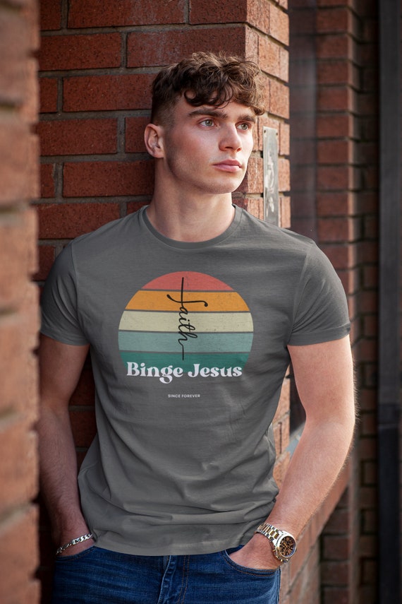 Binge Jesus T Shirt Christian Theme Christ Theme High Quality Tees Represent Christ Etsy UK